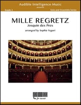 Mille Regretz Flute Quartet cover